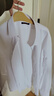 罗蒙（ROMON）纯色商务职业正装男士白衬衫工装外套长袖衬衣男CS108白色5XL 实拍图
