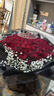 来一客三八节鲜花速递99朵红玫瑰花束生日礼物表白送女友全国同城配送 99朵红玫瑰女神款 实拍图