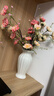 京东鲜花 法式陶瓷花瓶高级感插花水养鲜花客厅餐桌摆件白色艺术奶油风 实拍图