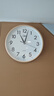 康巴丝（Compas）挂钟客厅 12英寸简约静音客厅石英钟表挂墙时钟 C2866 金色30.5cm 实拍图