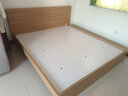 全友家居 北欧原木风板式床1.8米x2米主卧室简约现代家用木板双人大床 实拍图