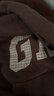 盖璞（GAP）男女装碳素软磨抓绒格纹logo连帽卫衣上衣609221 棕色 XS (165/84A)亚洲尺码 实拍图