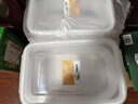 龙士达食品级饭盒微波炉专用可加热密封保鲜盒便当盒上班族带饭 1.1Lx2 实拍图