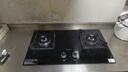 美的（Midea）【天然气】燃气灶双灶家用5.0KW大火力黑晶宽面板台嵌两用双灶 Q330 实拍图