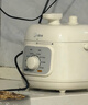 美的（Midea）一人食电压力锅1.8L 白玉晶釜 开盖火锅 一键排气免浸泡杂粮饭1-3人家用MY-E2400电饭煲高压锅 实拍图