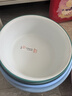 家用脸盆塑料盆子洗衣盆洗脸盆大号加厚学生宿舍洗衣服盆洗脚盆 绿白中号【特厚耐摔】 无规格 实拍图