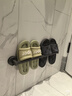 馨沛吸盘拖鞋架卫生间免打孔厕所门后壁挂置物架浴室沥水挂架收纳神器 实拍图