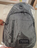 运动跑步包男休闲斜挎包手机包防泼水健身包女单肩包 灰色 实拍图