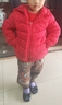 鸭鸭（YAYA）儿童轻薄羽绒服短款小童中大童连帽男女童2023秋冬洋气童装外套 中国红 120 实拍图