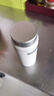 京东京造 咔哒保温杯 茶水分离Tritan杯口三段式男士女316L不锈钢 白400ml 实拍图