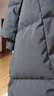 鸭鸭（YAYA）王一博同款冰壳系列户外极寒羽绒服男士新款长款情侣加厚女外套 青光黑色-YE5B000656A M /170(建议115-135斤) 实拍图