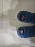 大嘴猴（paul frank）棉拖鞋男士秋冬季室内家居拖鞋毛绒保暖厚底棉鞋男款深蓝280PF607 实拍图