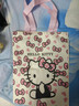 卡通蝴蝶结新款日系极简帆布包单肩上课通勤耐磨手提包 蝴蝶结kt猫27*24cm 实拍图