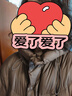 太平鸟女装羽绒服连帽泡芙冬保暖面包服外套 咖色中长款 L 实拍图
