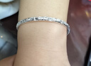 周百福 满天星手镯女年轻款银镀镯子新年生日情人节礼物送女友妈妈 实拍图