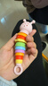 马博士婴儿牙胶硅胶牙咬胶0-1岁宝宝摇铃玩具安抚百变扭扭毛毛虫 实拍图