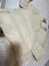 鸭鸭（YAYA）佟丽娅同款轻薄羽绒服女短款韩版休闲保暖羽绒内胆轻便排骨外套男 米白色 XL 实拍图