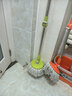 大卫旋转拖把杆加强粗杆细杆伸缩杆圆盘配件D9拓朴通用型D10拓扑原装 绿色加强粗杆+塑料盘 实拍图