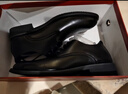 阿猫顿  皮鞋男商务正装鞋男士英伦系带鞋子青年时尚简约百搭防滑透气 黑色基础款 41 实拍图