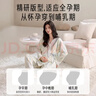 爱宝适月子服春夏纯棉孕产妇睡衣哺乳喂奶衣家居服带胸垫水墨蓝XL码M472 实拍图