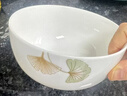 高颜值家用银杏时光米饭碗大面碗陶瓷餐具家用新骨瓷陶瓷碗 银杏时光 5英寸一个碗活动 实拍图