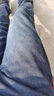 罗蒙牛仔裤男士直筒长裤新款秋季弹力休闲裤子男ZH7620雾霾蓝加绒32 实拍图