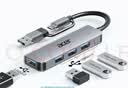 宏碁（acer）type-c/usb3.0分线器 高速四口拓展坞HUB集线器 笔记本台式机电脑手机扩展器铝合金转换器转接头 实拍图