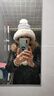 偶森帽子女冬季加绒针织东北哈尔滨雪乡旅游保暖装备骑车护耳毛线球帽 实拍图