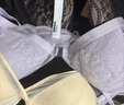 蕉内舒服蕾303A女士内衣法式美背蕾丝轻性感夏季透气薄款前扣文胸罩 【三角网纱】云雾紫 L （75C/80A/80B） 实拍图