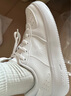 乔丹男鞋板鞋春夏季透气小白鞋女鞋空军一号厚底增高情侣休闲运动鞋 女-白色【店长推荐】 38 实拍图