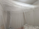 【万单爆款】老式家用蚊帐架 加密防蚊卧室双人床帐篷传统方顶 加密蕾丝白蚊帐【绑绳款】 2.2m*2m*1.8m 长*宽*高 实拍图