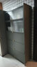 帅仕（shuaishi）厨房用具置物架落地多层餐边柜收纳碗柜家用橱柜微波炉烤箱储物柜 【组合门板】灰6层100长42深丨兼具隐私丨双线孔一体板 实拍图