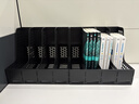 得力（deli）(deli)4联桌面文件框栏书立架档案收纳盒办公用品资料置物架书本收纳神器黑色 实拍图