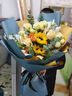 艾斯维娜三八女神节鲜花速递向日葵混搭花束生日礼物全国同城配送 向日葵香槟韩式花束 实拍图