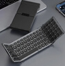 B.O.W航世 HB318S三折叠无线三蓝牙键盘带数字键区 超薄静音手机平板电脑苹果ipad便携办公键盘 黑灰色 实拍图