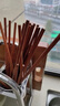 双枪 原木铁木筷子家用实木筷子10双+2双儿童筷子家庭餐具套装  实拍图