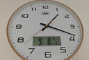 康巴丝（Compas）挂钟客厅 创意简约石英钟表挂墙卧室时钟C3242 钢琴黑 28cm 实拍图