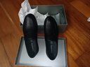 蜘蛛王男士皮鞋一脚蹬春秋商务休闲皮鞋真皮中老年爸爸鞋 48475 黑色 41 实拍图