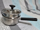 苏泊尔（SUPOR）304不锈钢奶锅0涂层安全健康婴儿辅食锅不粘锅家用一人食汤锅煮粥 304不锈钢奶锅【带蒸格】 16cm 实拍图