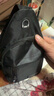 运动跑步包男休闲斜挎包手机包防泼水健身包女单肩包 黑色 实拍图