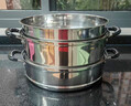 苏泊尔SUPOR 蒸锅真味鲜不锈钢双层复底30cm蒸鱼锅加高锅盖蒸笼EZ30BS04 实拍图