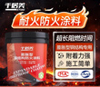 千居美 国标防火涂料 钢结构膨胀型电缆超薄型木材阻燃防火漆 1KG 白色 实拍图