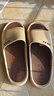 回力运动厚底拖鞋男室内户外穿静音速干防滑凉拖鞋HL3A57卡其46-47码 实拍图