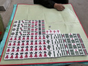 隆玉麻将牌 家用麻将牌手搓52mm天蓝色112张 中号大号麻将 实拍图