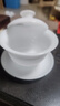 京器丨京红运真裸价·冰种玉瓷三才盖碗陶瓷茶杯茶具白瓷泡茶器 实拍图