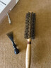 Creative art卷发梳子女男内扣梳猪鬃毛直发卷发梳木梳造型梳滚梳理发梳直纹款 实拍图