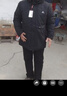 皮尔卡丹（pierre cardin）棉服男秋冬季棉衣外套中老年连帽休闲袄子保暖爸爸装 黑色 5XL 实拍图
