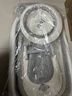 iuu婴儿洗澡盆 可折叠宝宝浴盆大号 洗澡神器躺托浴架新生儿童用品 【北欧灰】+调节感温浴架+脸盆*3 材质：FAD食品级材质检测认证 实拍图