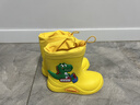 牧萌儿童雨鞋男童女童防水立体宝宝防滑耐磨卡通雨靴 挖掘机恐龙 19码 实拍图