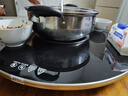 芝梵饭菜保温板加热菜板保温板暖菜板家用带电磁炉火锅暖菜板+火锅+自动旋转家庭旋转餐桌加热转盘 黑丨60CM【电动+手动旋转】电磁炉火锅款 实拍图
